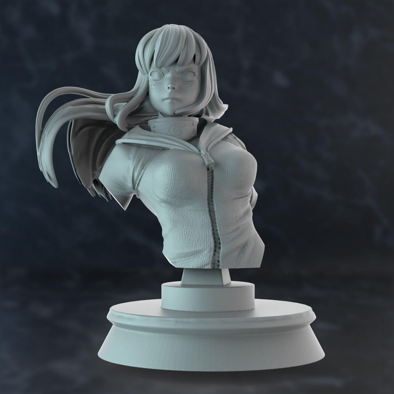 Hinata Bust - Naruto 3D Model