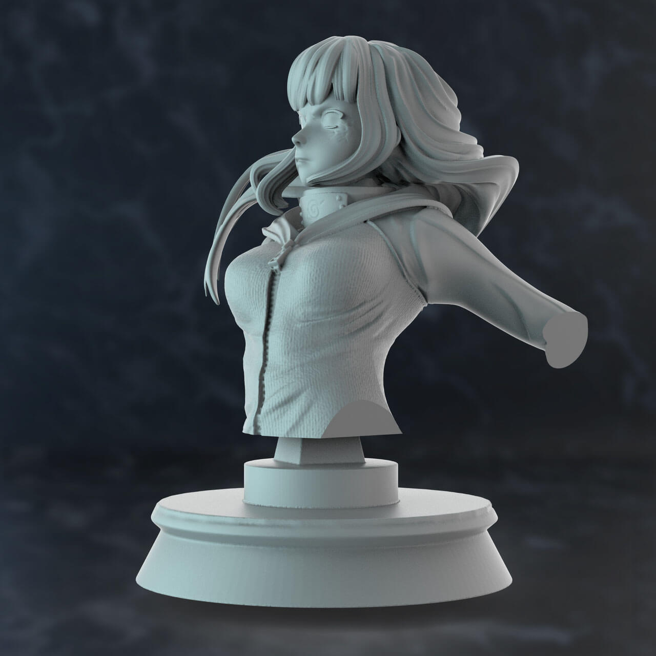 Hinata Bust - Naruto 3D Model