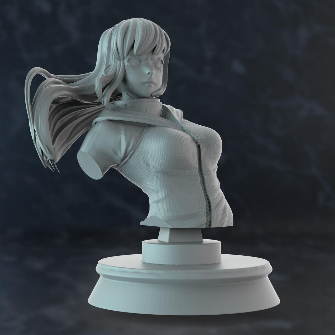 Hinata Bust - Naruto 3D Model