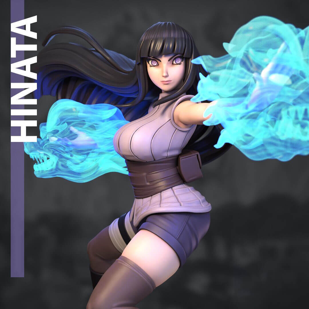 Hinata Naruto 3D Model