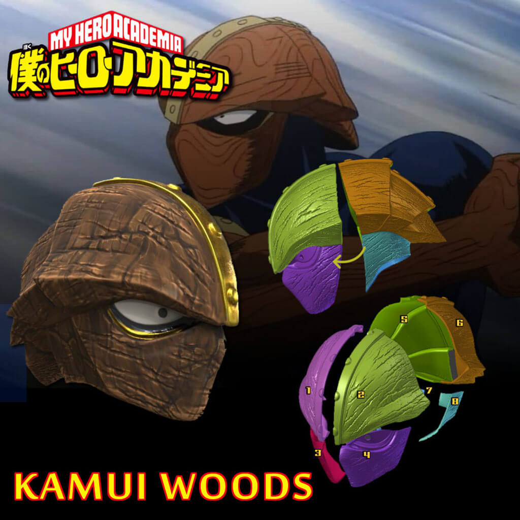 Kamui Woods Helmet 3D Model