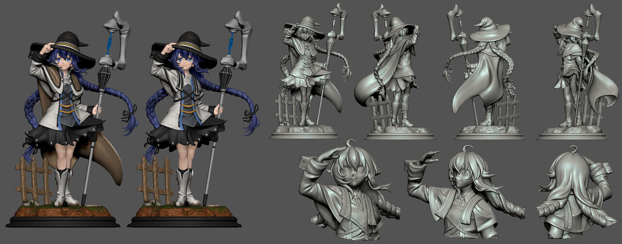 Roxy - Mushoku Tensei Jobless Reincarnation Fanart 3D Model