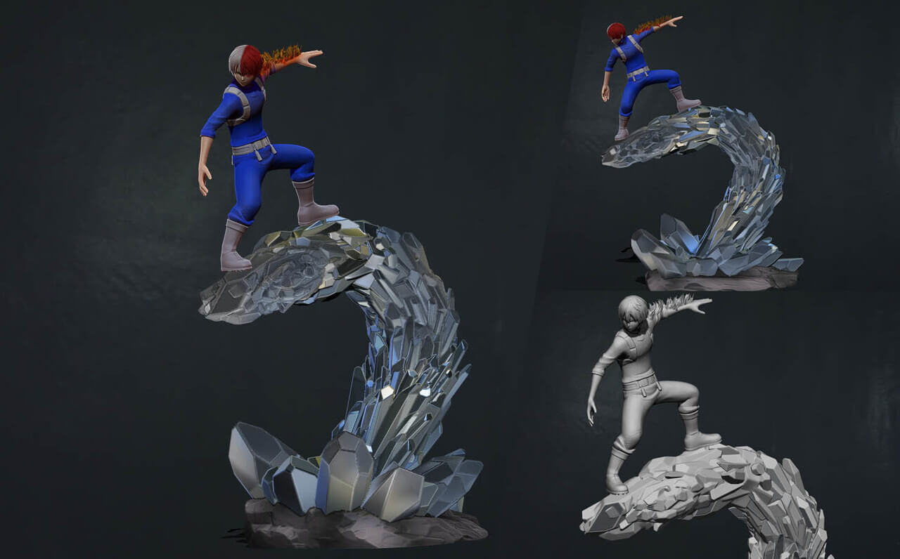 Shoto Todoroki 3D Model