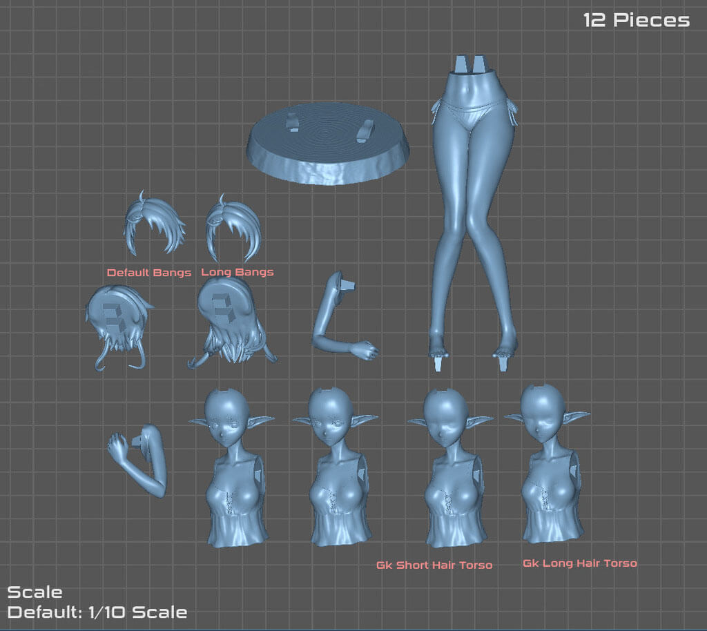 Sylphiette Mushoku Tensei 3D Model