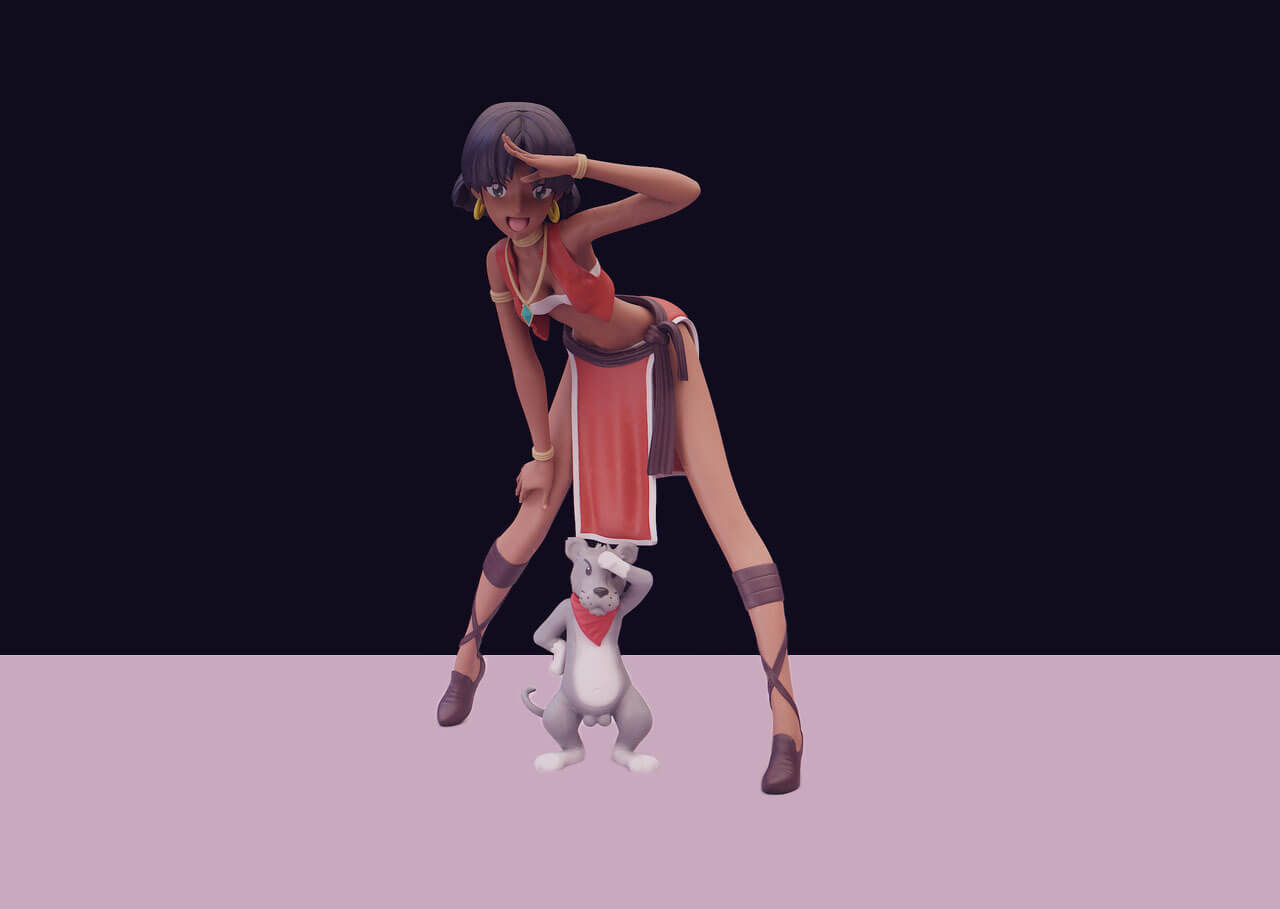 The Secret of Blue Water - Nadia 3D Model
