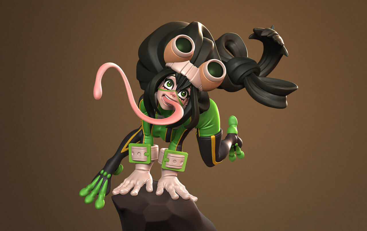 Tsuyu Asui Multiple Versions 3D Model