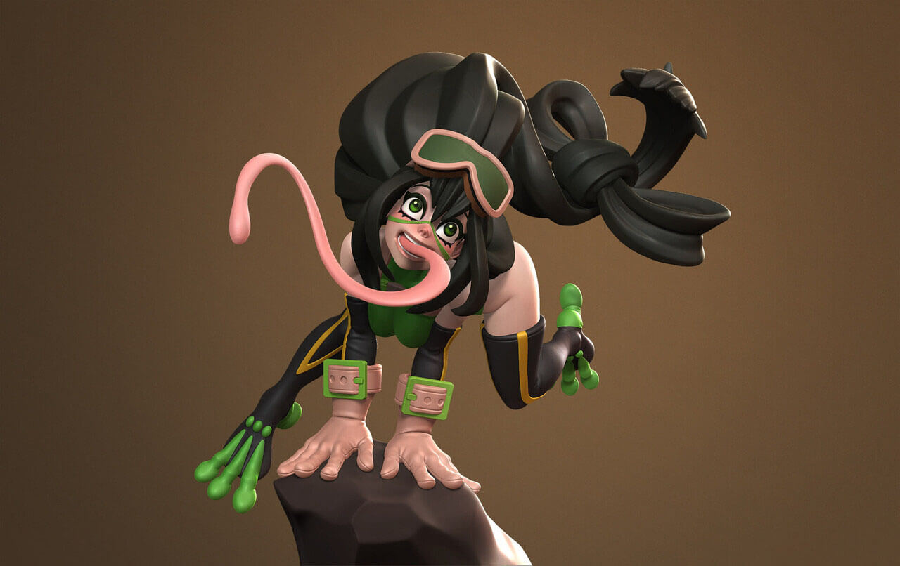 Tsuyu Asui Multiple Versions 3D Model