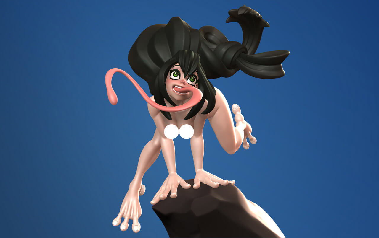 Tsuyu Asui Multiple Versions 3D Model