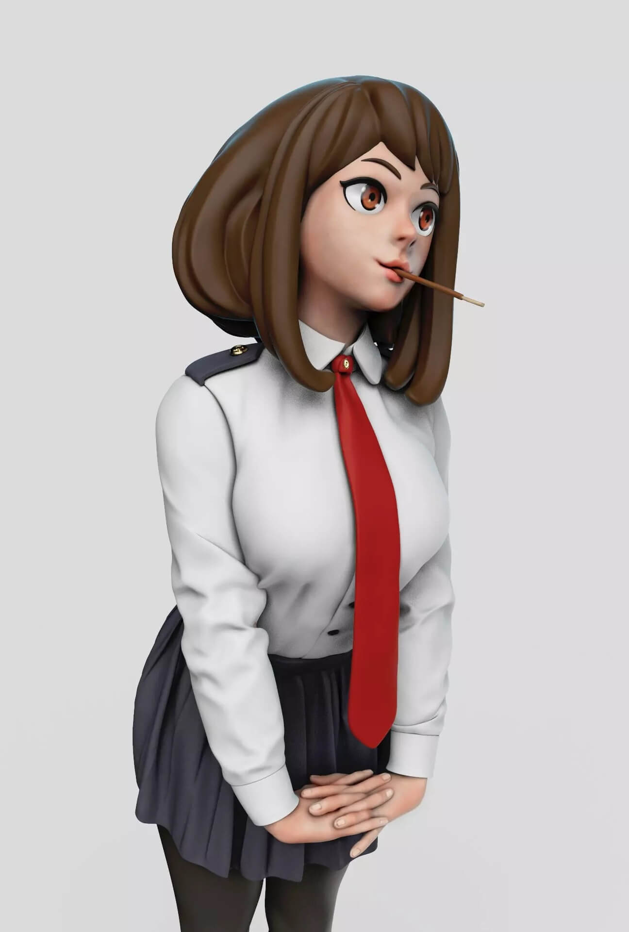 Uraraka School Dress - My Hero Academia 3D Model