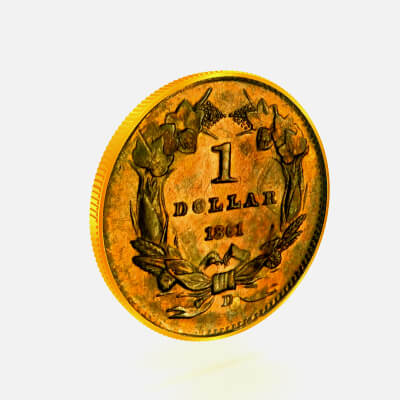 1 DOLLAR 1861