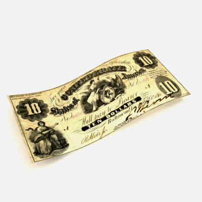 10 Dollars Banknotes 1861