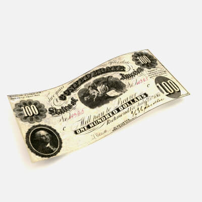 100 Dollar Banknotes 1861