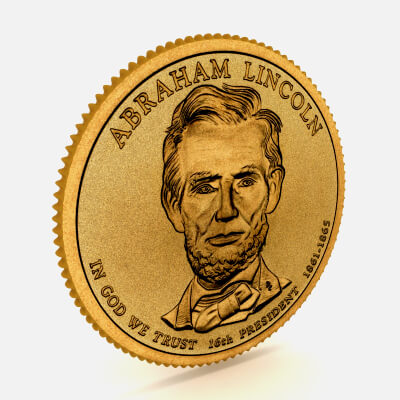 16th President Abraham Lincoln Presidential $1 Coin