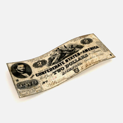 2 DOLLARS 1861