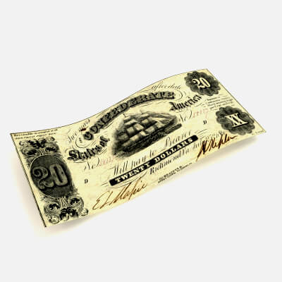 20 Dollars Banknotes - 1861