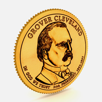 24th President Grover Cleveland Presidential $1 Coin