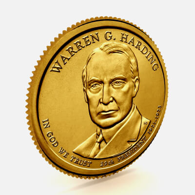 29th President Warren G. Harding Presidential $1 Coin