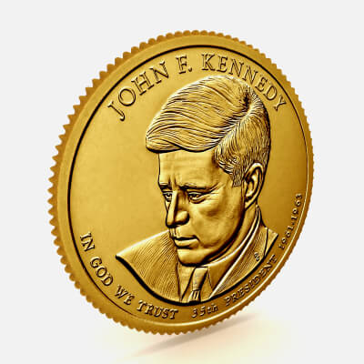 35th President John F Kennedy Presidential $1 Coin