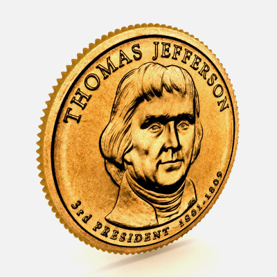 3rd PRESIDENT Thomas jefferson Presidential Coin