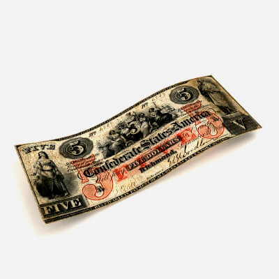 5 Dollars 1861 62