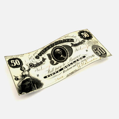 50 Dollars Banknotes 1861