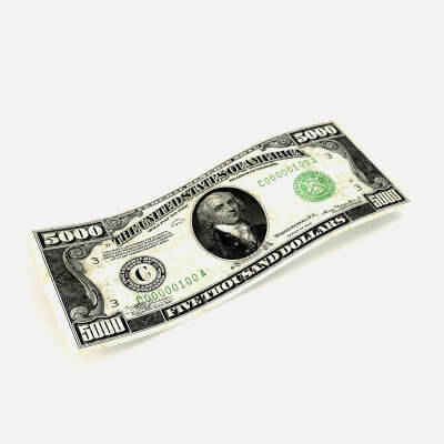 5000 Dollars Banknote 1934