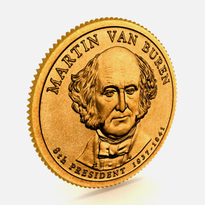 8th President Martin Van Buren Presidential Coin