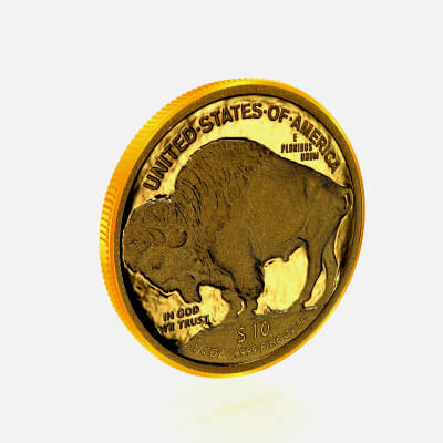 American Buffalo 10 Dollarquarter ounce proof coin 2008 R
