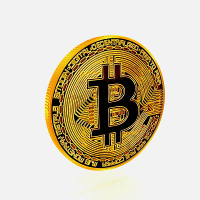 BTC Coin 3D Model