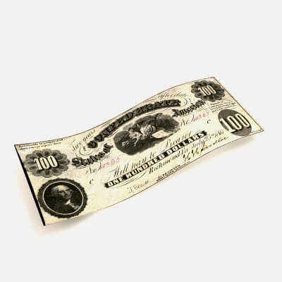 100 Dollars Banknotes - 1861