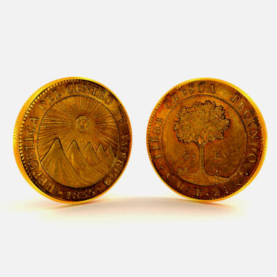 Federal Republic of Central America 1835 - 4 Escudos