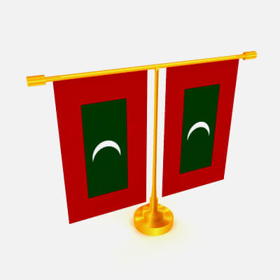 Flag of the Maldives