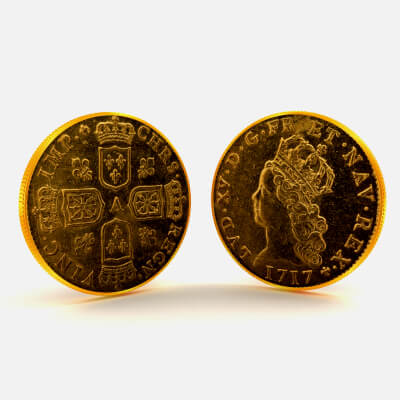 France 1717 2 Louis d or (Louis XV)