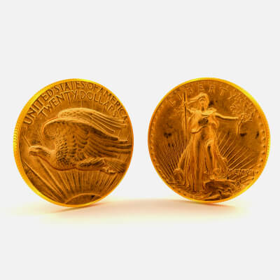 Liberty 20 Dollars 1907 Roman High Relief