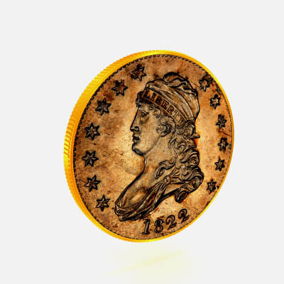 Liberty 25c 1822