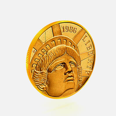 Liberty Gold Coin 1986