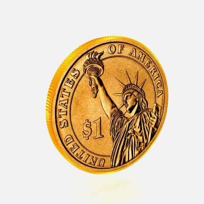 Presidential dollar coin reverse 1 D