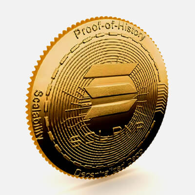 Solana Coin 3D Model