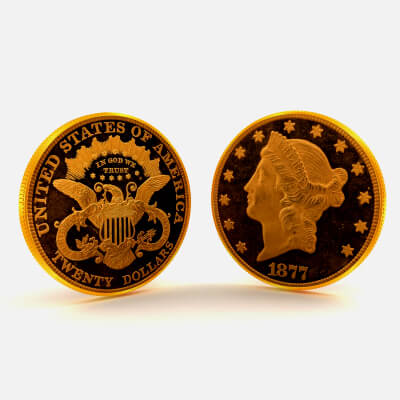 US-1877-G $20 Liberty Head