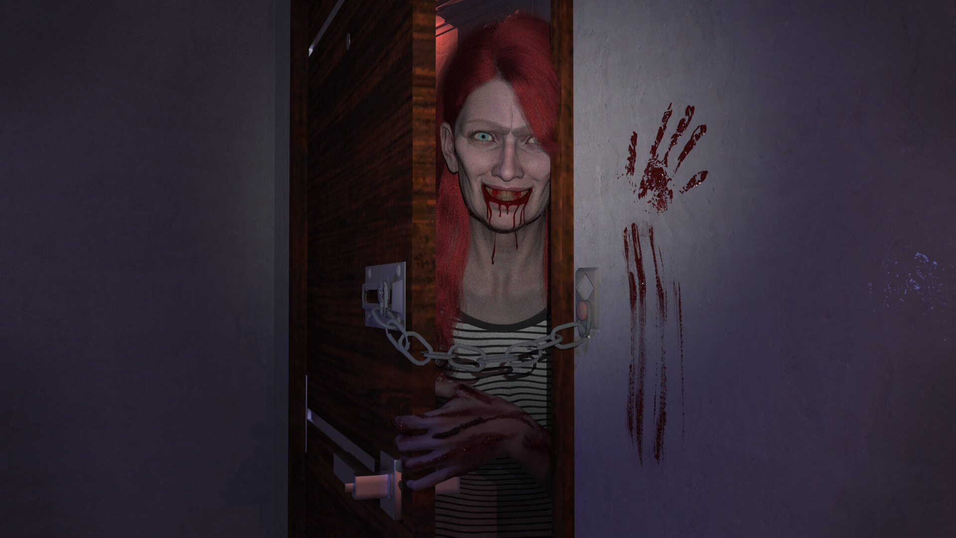 The Unwanted Visitor 3D Render, Digital Artwork by sherwin1996