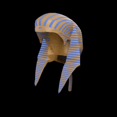 Egyptian Pharaoh Nemes Headdress (Tapered Lappets)