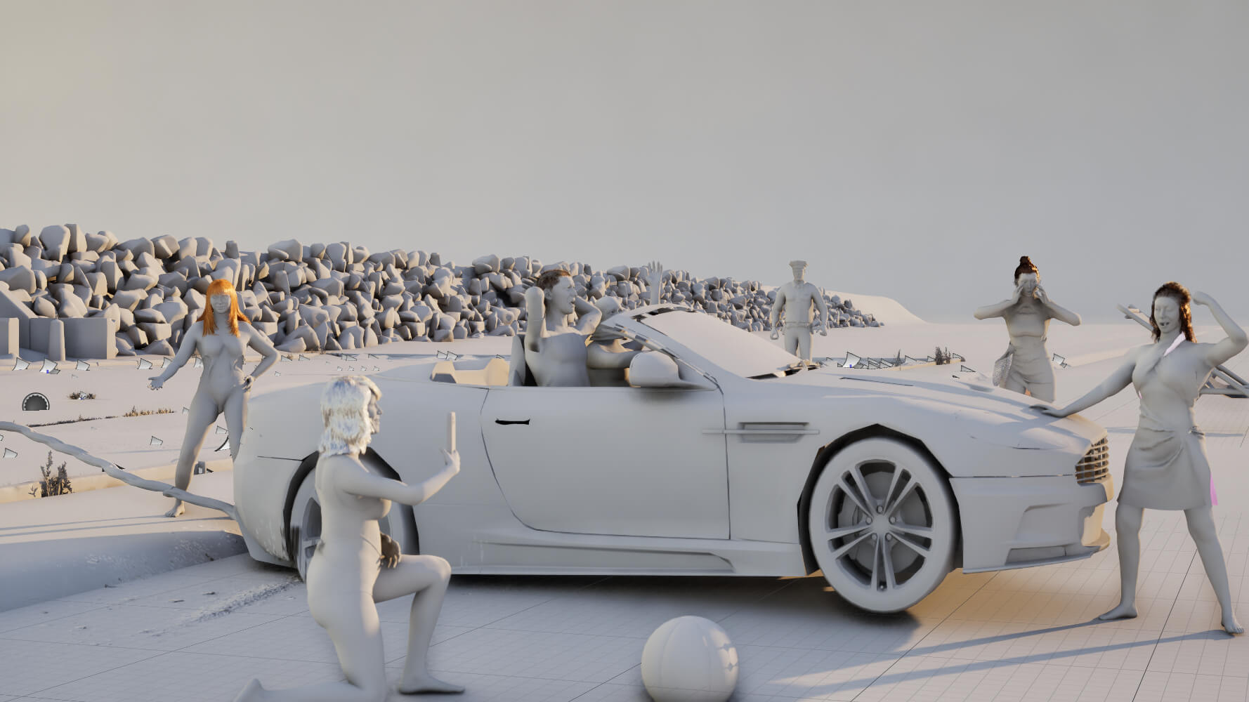 Beware of Theft 3D Render, Digital Artwork by shiva_chin