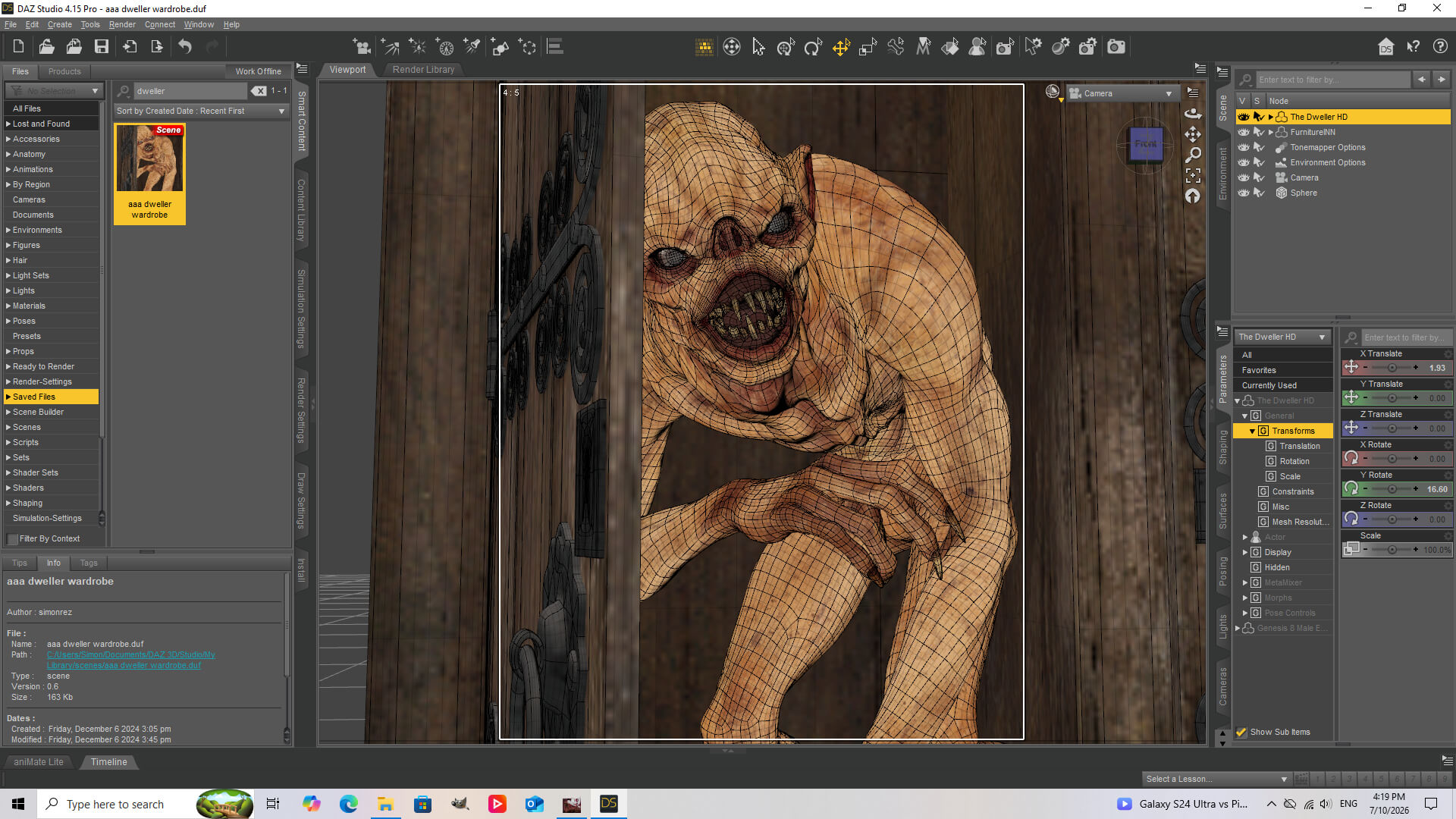 Closet Dweller 3D Render, Digital Artwork by sireza_47