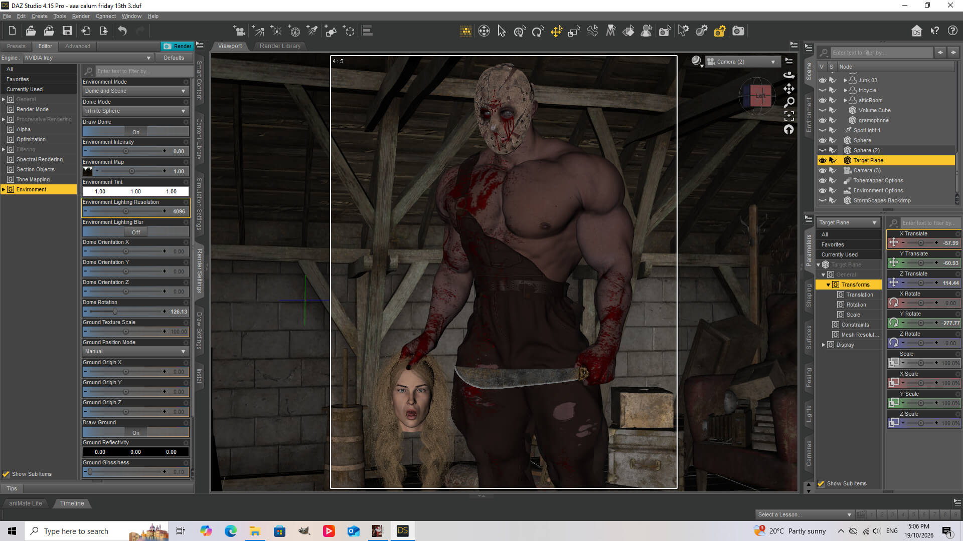 Slasher 3D Render, Digital Artwork by sireza_47