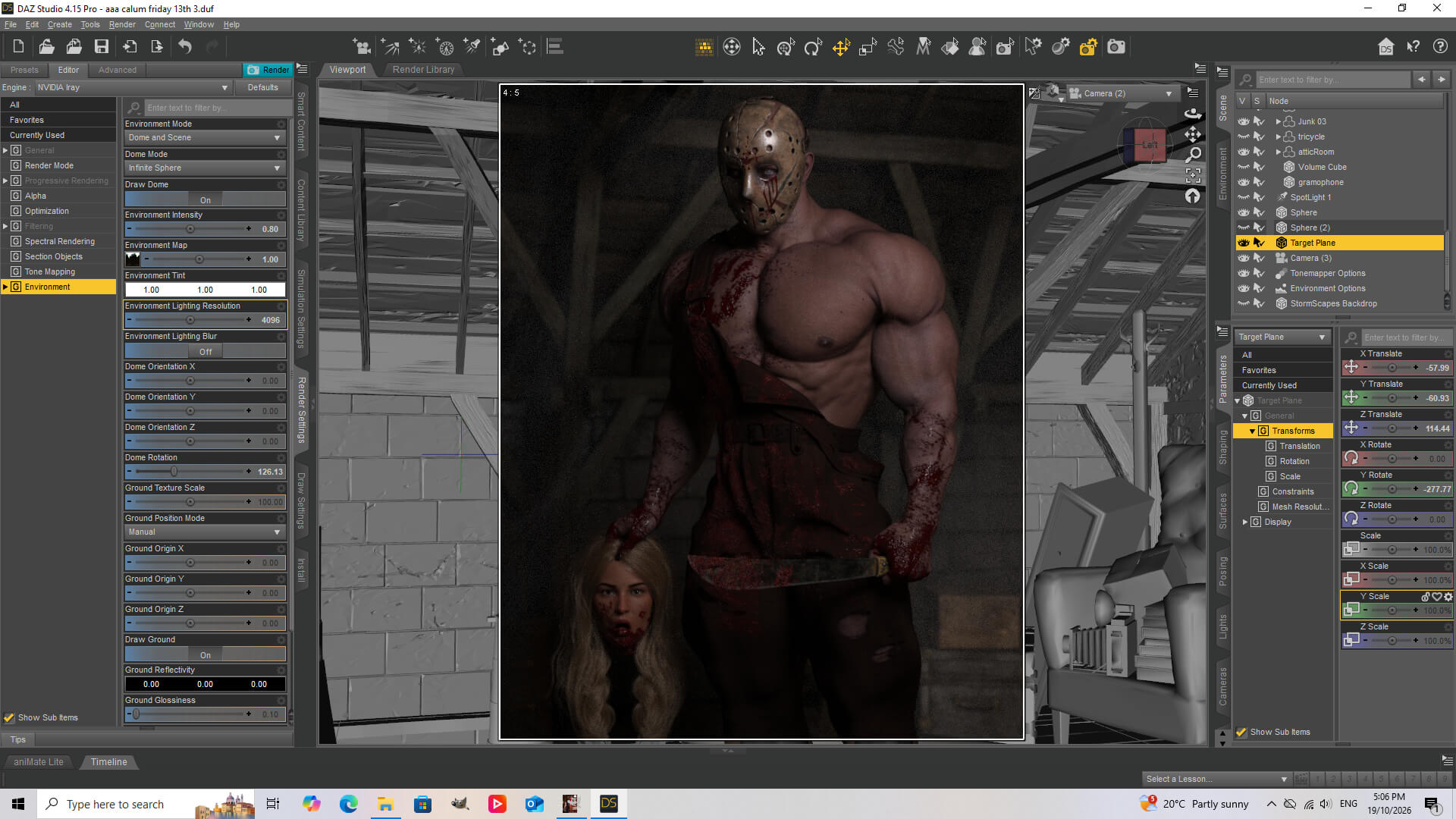 Slasher 3D Render, Digital Artwork by sireza_47