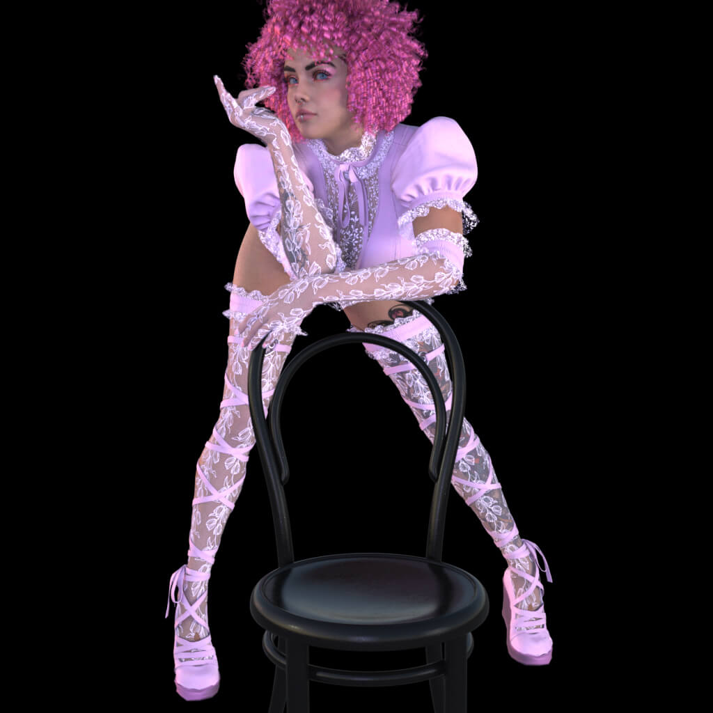 Babydoll 3D Render, Digital Artwork by sjgregory