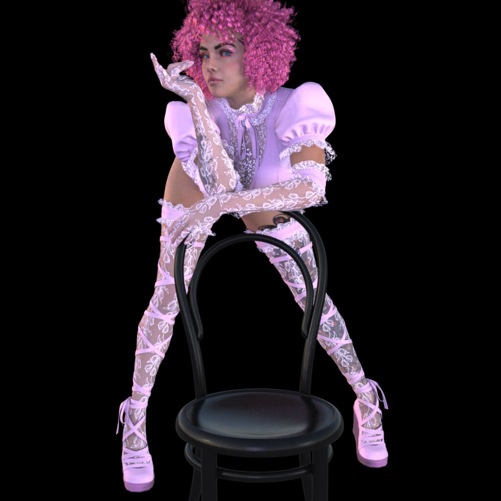 Babydoll 3D Render, Digital Artwork by sjgregory