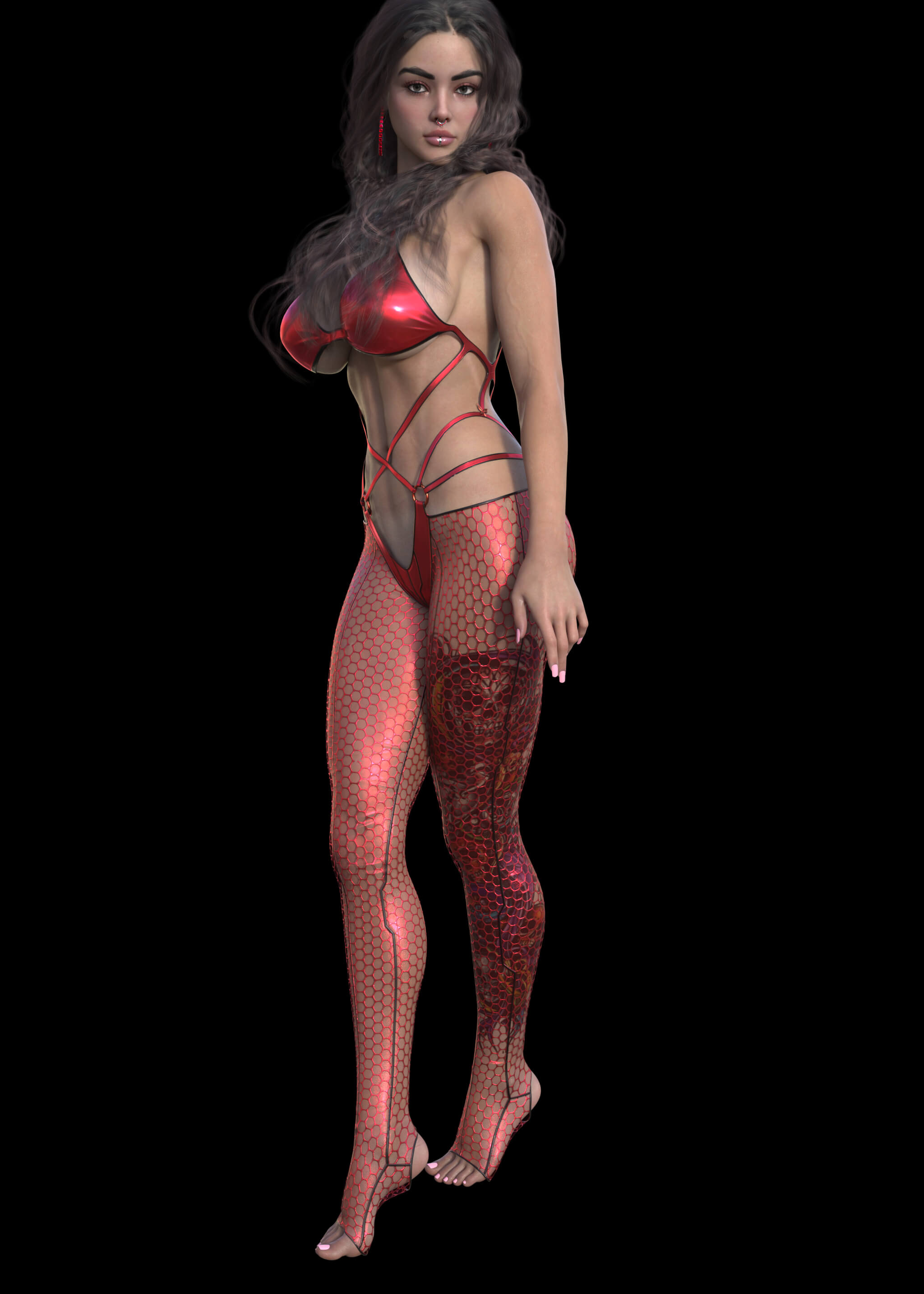 HM Noctibella Bodysuit for G9 3D Render, Digital Artwork by sjgregory
