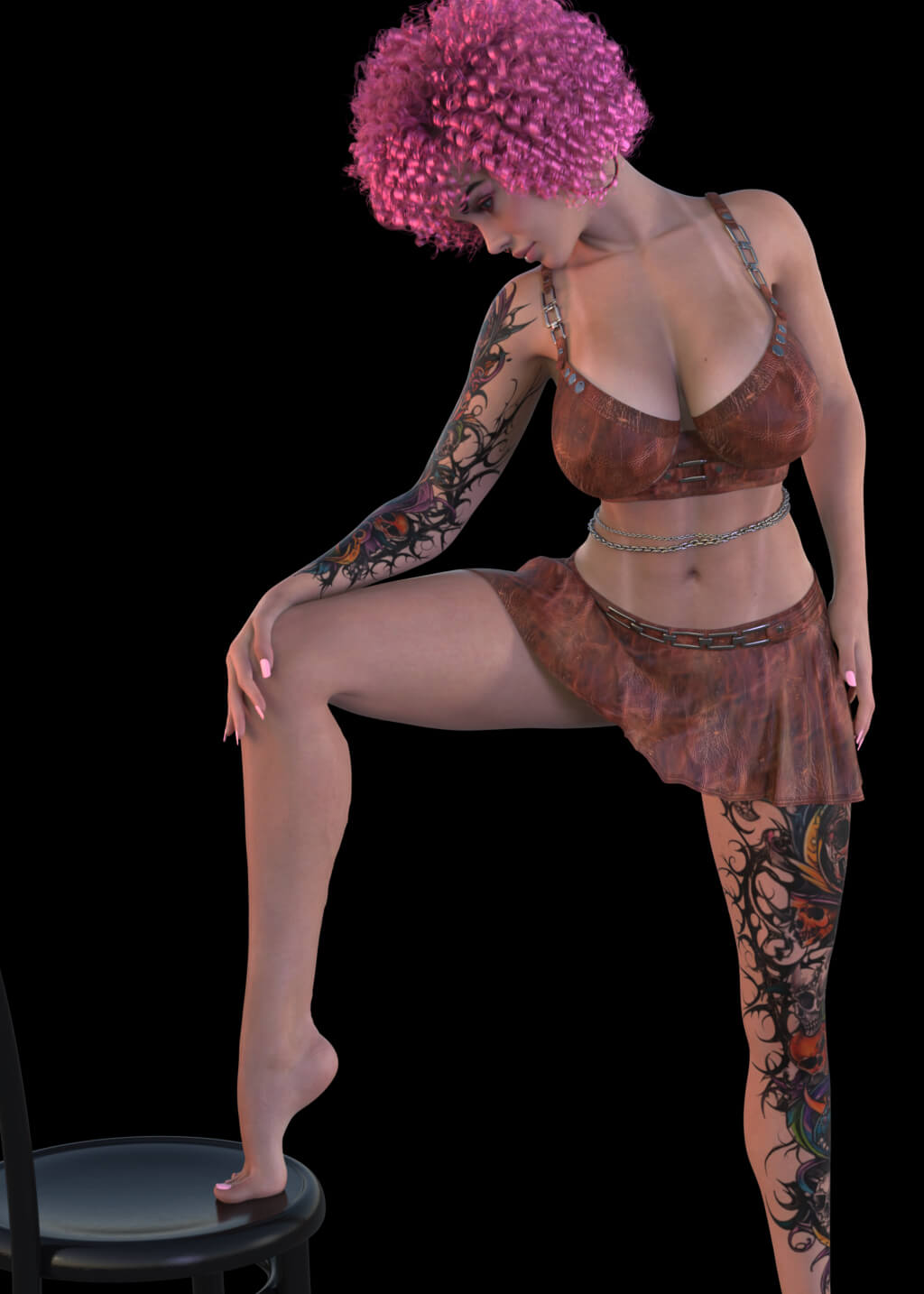 Leatherlatex 3D Render, Digital Artwork by sjgregory