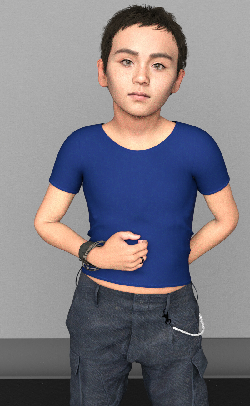 SK Jace for Genesis 9 Kid Daz Content
